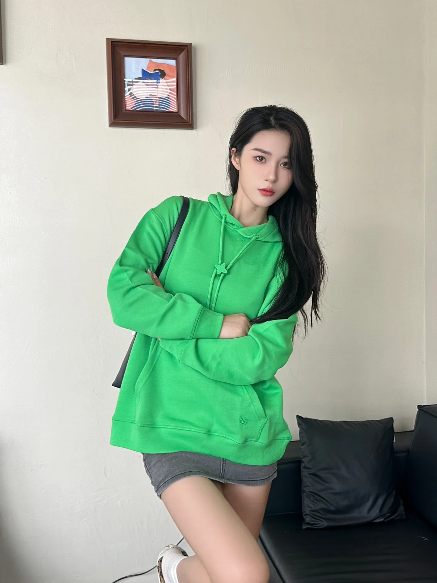Louis Vuitton/Louis Vuitton hardware floral hooded sweatshirt